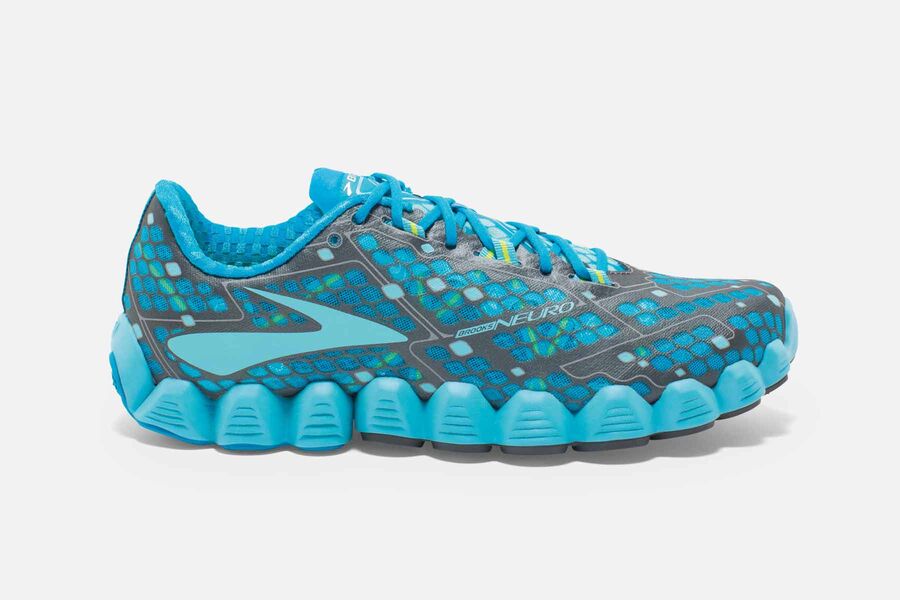 Brooks Neuro Womens UK - Road Running Shoes - Blue 642-DTGOJI